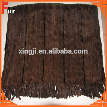 Knit by Mink Tails Mink Fur Blanket